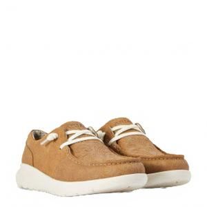 NEW ARIAT women's hilo tan floral emboss shoe in tan